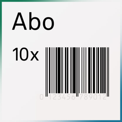 Abonnement für 10 Barcodes